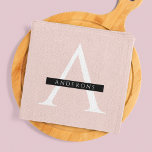 Minimalistisk Pastel Rosa Personlig Namn Kökshandduk<br><div class="desc">Minimalistisk Pastel Rosa Personlig Namn</div>