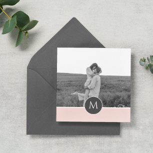 Minimalistisk Pastel Rosa Personlig Namn och foto