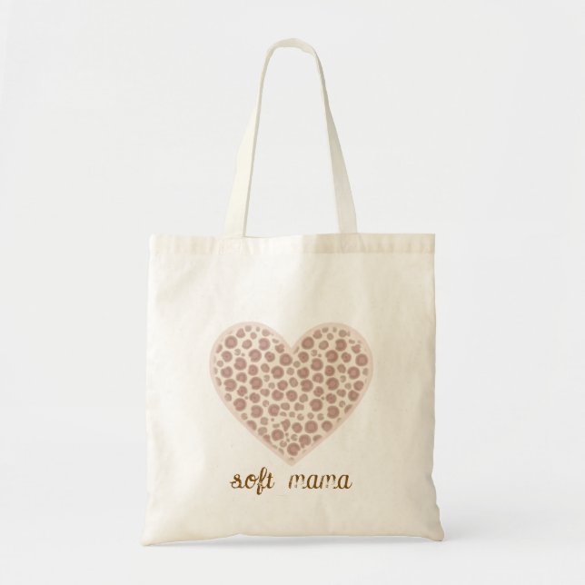 Minimalistisk Pastell Leopard Hjärtan Anpassningsb Tygkasse (Framsidan)