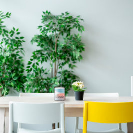 Minimalistisk pastellblå korall med namn kaffemugg
