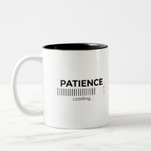 Minimalistisk Patience Laddar Typografi Bar