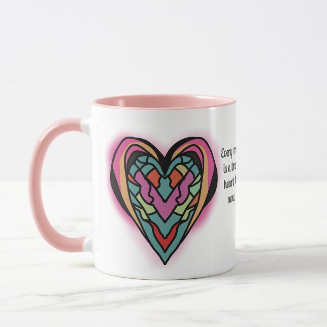 Minimalistisk påverkan från kärlek | Brken Mugg (Vänster)