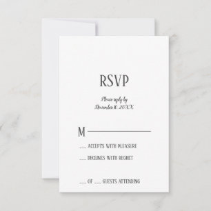 Minimalistisk Pension Party OSA kort