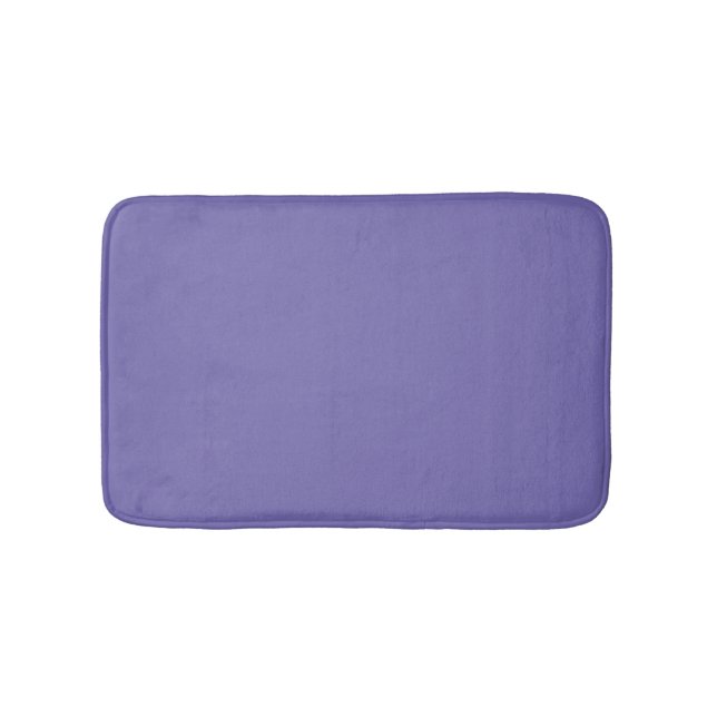 Minimalistisk periwinkle lila solid elegant chic badrumsmatta (Framsidan)