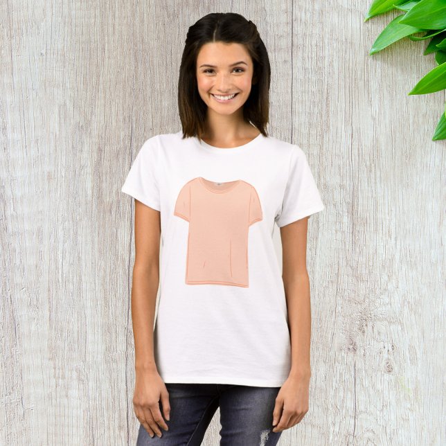 Minimalistisk persikon Tee-illustration  T Shirt (Skapare uppladdad)