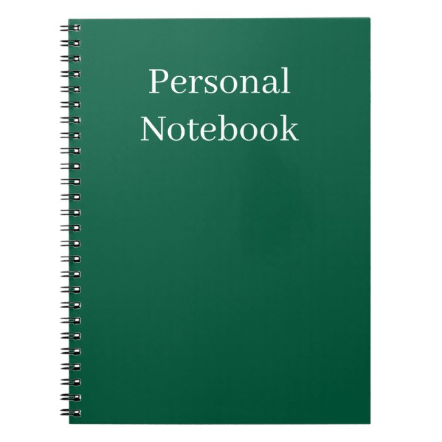 minimalistisk personlig anteckningsbok (Framsidan)