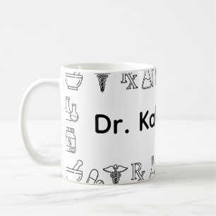 Minimalistisk personlig apotekar-mugg kaffemugg