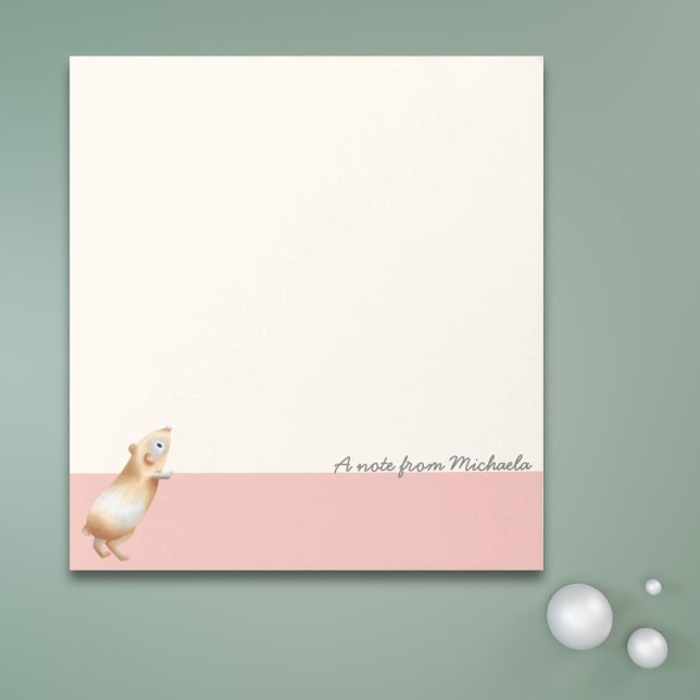 Minimalistisk Personlig av Rosa och hamster från C Anteckningsblock (Skapare uppladdad)