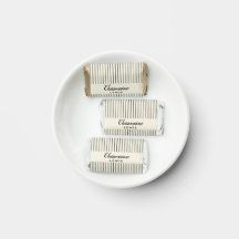 Minimalistisk personlig av svart tunn rand än