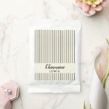 Minimalistisk personlig av svart tunn rand än