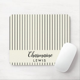 Minimalistisk personlig av svart tunn rand än musmatta