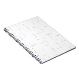 Minimalistisk personlig filmappsats anteckningsbok