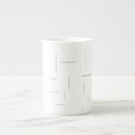 Minimalistisk personlig filmappsats benporslin mugg