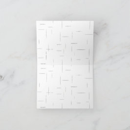 Minimalistisk personlig filmappsats tack kort