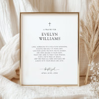 Minimalistisk Personlig för baptism Prayer