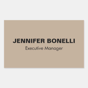 Minimalistisk personlig för trendig anpassad namn rektangulärt klistermärke