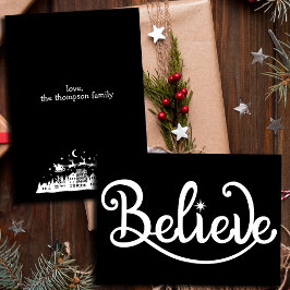 Minimalistisk Personlig i modern Snyggt - jul Julkort