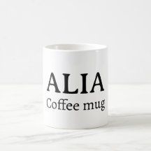 Minimalistisk personlig kaffemugg med namn