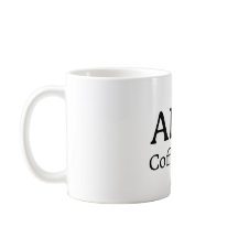 Minimalistisk personlig kaffemugg med namn