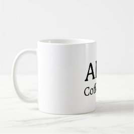 Minimalistisk personlig kaffemugg med namn