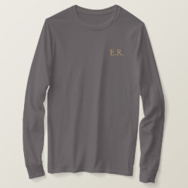 Minimalistisk personlig långärmad t-shirt