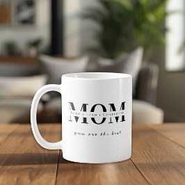 Minimalistisk Personlig Mammanamn Present Kaffemugg