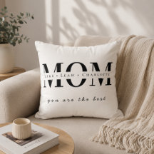 Minimalistisk Personlig Mammykudde Med Namn