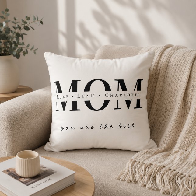 Minimalistisk Personlig Mammykudde Med Namn Kudde (Skapare uppladdad)