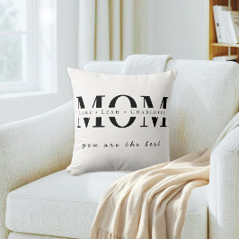Minimalistisk Personlig Mammykudde Med Namn Kudde