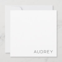 Minimalistisk Personlig Monogram Namn Black