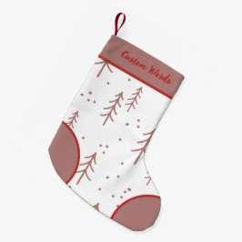 Minimalistisk Personlig Namn Liten Julstrumpa