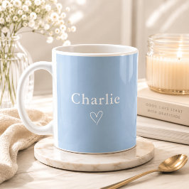 Minimalistisk personlig namnmugg kaffemugg
