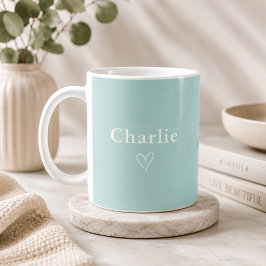 Minimalistisk personlig namnmugg kaffemugg