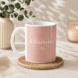 Minimalistisk personlig namnmugg kaffemugg