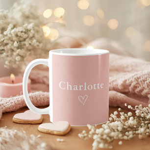 Minimalistisk personlig namnmugg kaffemugg
