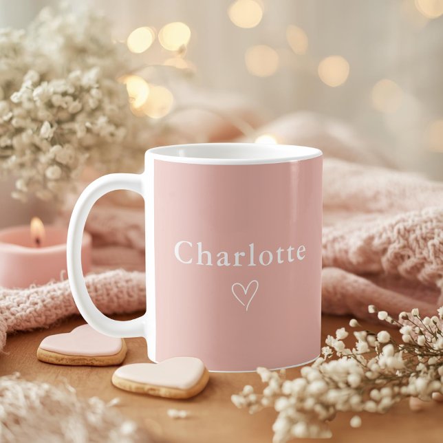 Minimalistisk personlig namnmugg kaffemugg (Skapare uppladdad)