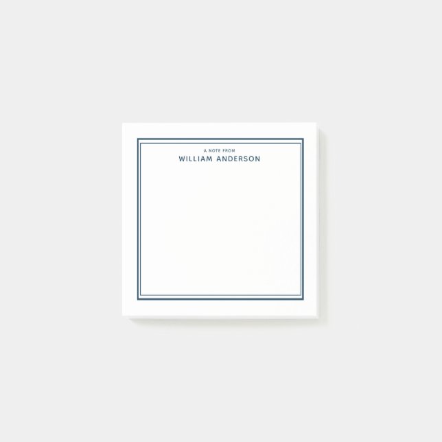 Minimalistisk personlig post-it block (Framsida)