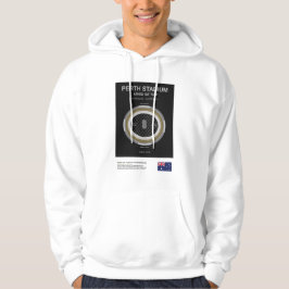 Minimalistisk Perth Cricket Ground Linje Print T-S Hoodie