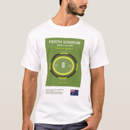 Minimalistisk Perth Cricket Ground Linje Tryckt T- T Shirt