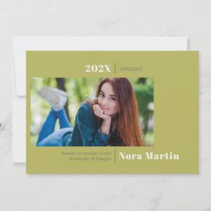 Minimalistisk Photo Studenten Avocado Meddelande