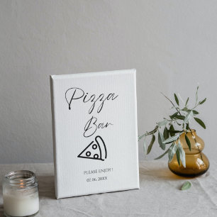 Minimalistisk Pizza Pub-signal Pizza Rehearsal-mid Poster