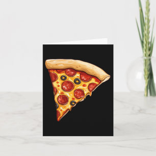 Minimalistisk pizza-segment kort