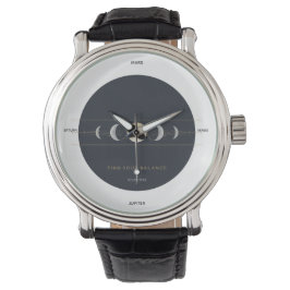 Minimalistisk Planetarisk Ur med Justering Armbandsur