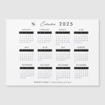 Minimalistisk platt 2023-kalender med affärsmässig