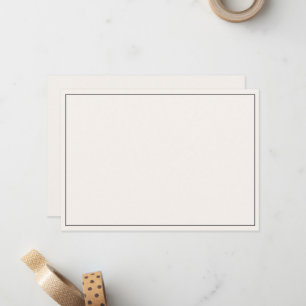 Minimalistisk platt kort med ram