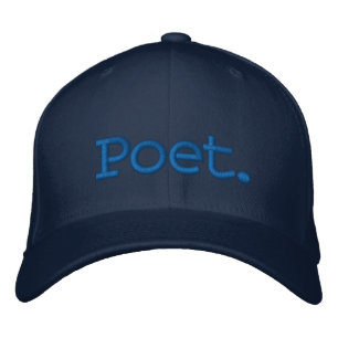 Minimalistisk Poet Broderad Justerbar Hatt Keps