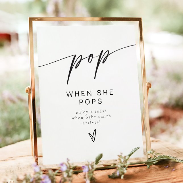 Minimalistisk pop när hon pinga champagne för poster (Skapare uppladdad)