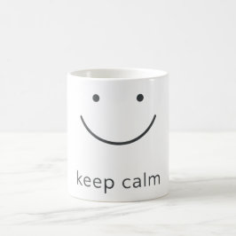 Minimalistisk positiv humördesign kaffemugg