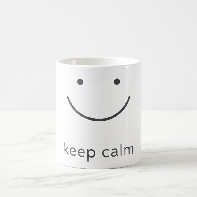Minimalistisk positiv humördesign kaffemugg (Center)