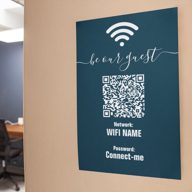 Minimalistisk Poster av Anpassningsbar WiFi-löseno (Skapare uppladdad)